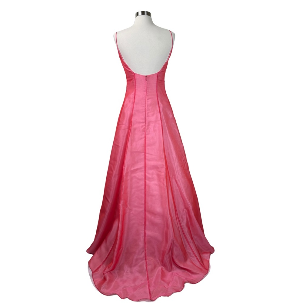 ABS by Allan Schwartz Iridescent Pink Evening Ball Gown Size 10 NWT Vintage Y2K - Picture 5 of 14